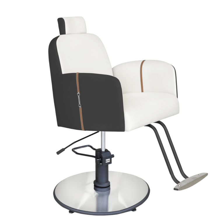 Linha Vogue 24 Cadeira Vogue Base Redonda Preta e Branca