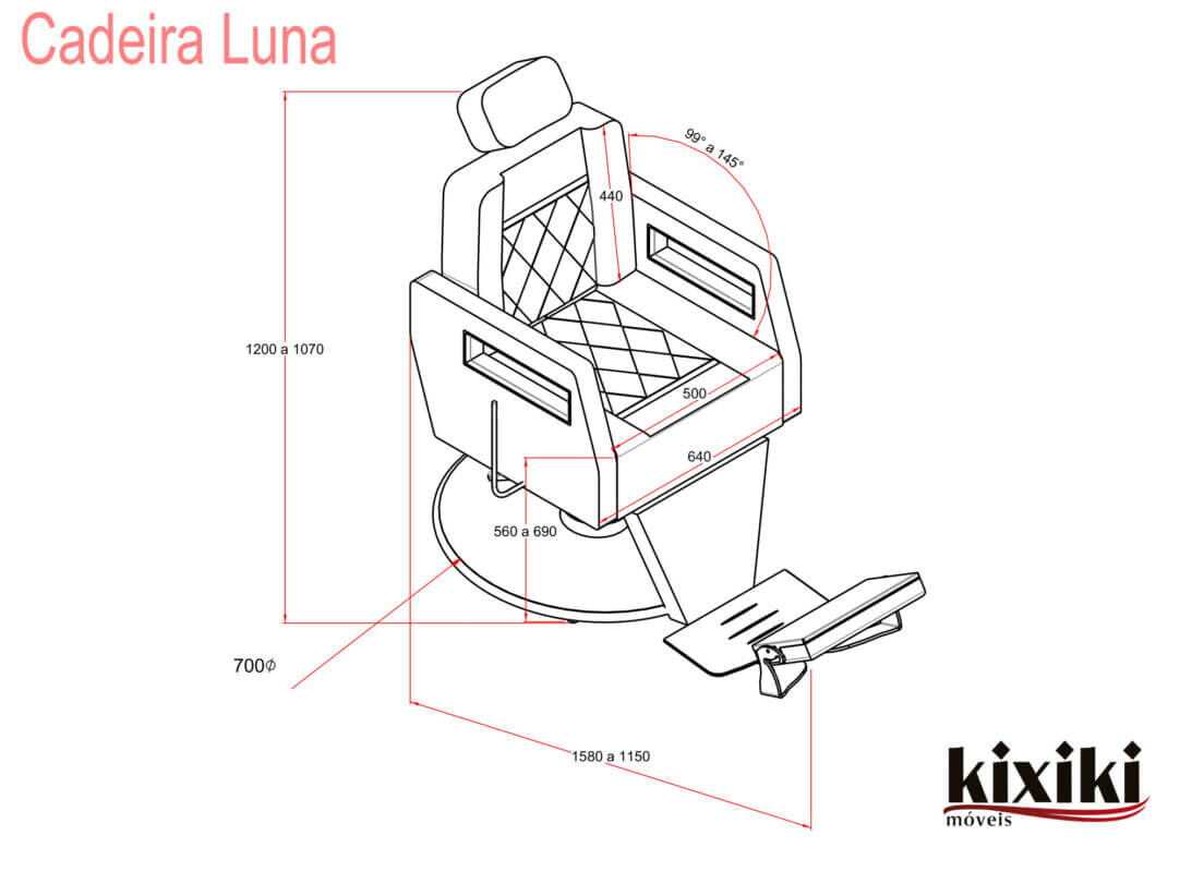 Desenho Tecnico Cadeira Luna