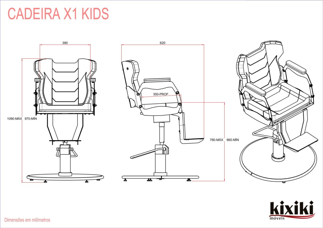 Desenho Tecnico Cadeira X1 Infantil 1